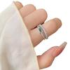 Adjustable Double Layer Emerald Green Crystal Ring Hypoallergenically Copper Jewelry For Women And Girls