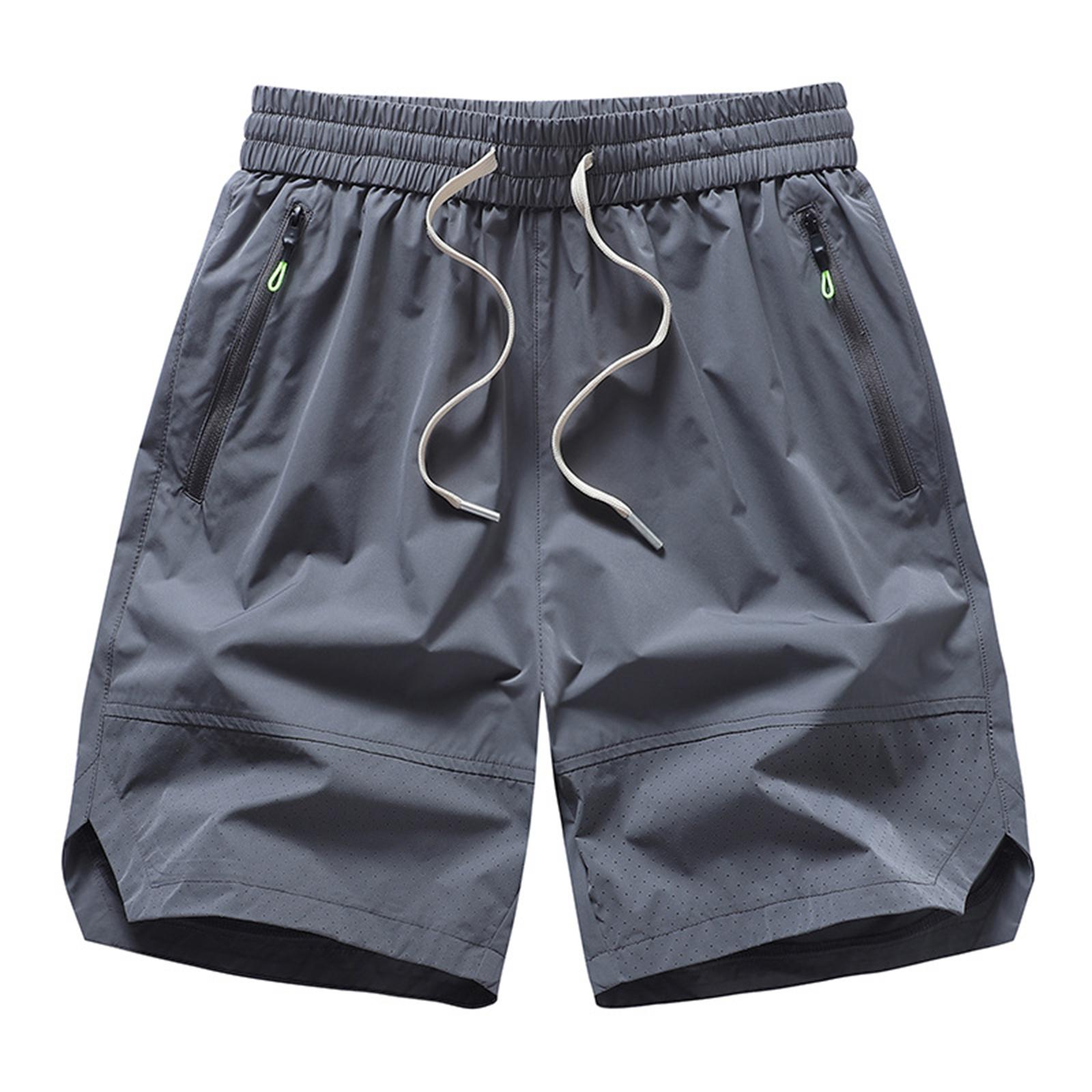 

Men s Drawstring Breathable Outdoor Sports Straight Leg Five Point Pants XL