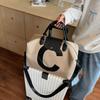 Multi-pocket canvas bag women's high-value large-capacity sports bag dance fitness portable shoulder messenger bag women