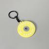 Fitness Keychain: Silicone Barbell Plate Pendant Gift