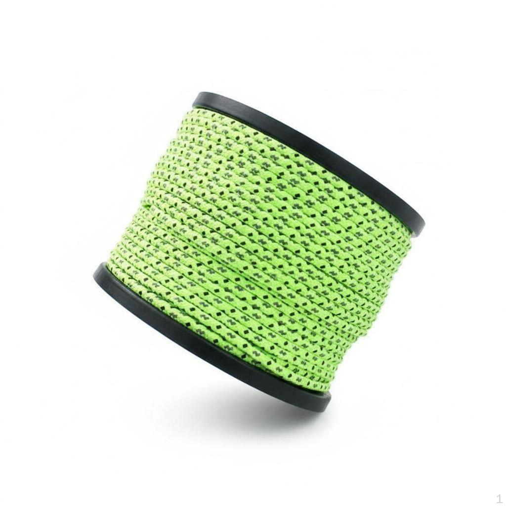 50 Meters Glow in the Dark Tent Rope High Visibility Luminous Camping Cord Highly Visible Reflective