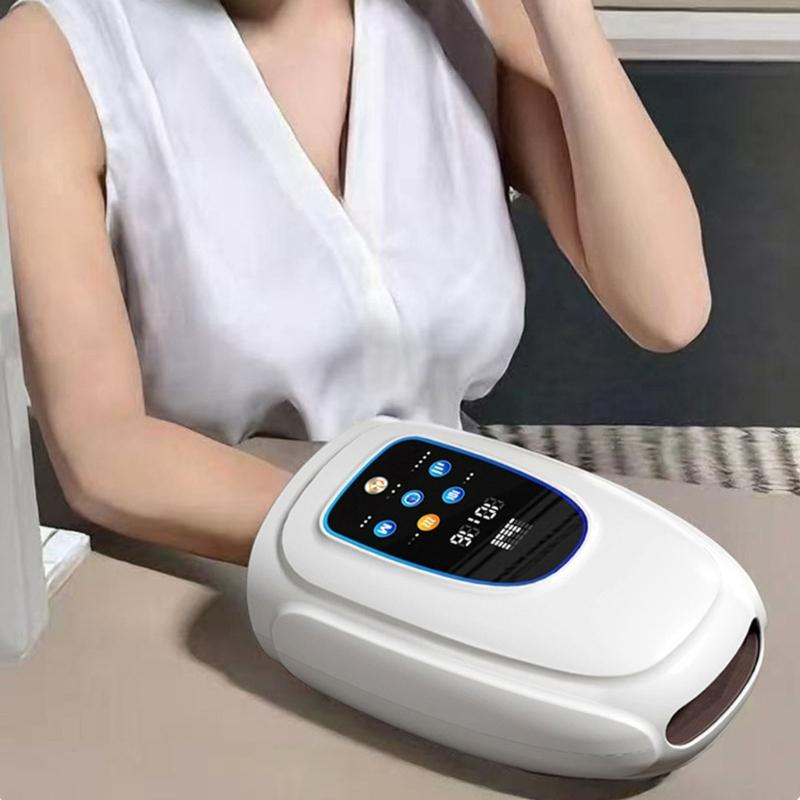 Hand Massage Adjustable Heat Compression 3 Therapeutic Mode 5 Intensity Levels LCD Screen for Carpal Tunnel Relief