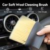 Car Air Vent Cleaner Brush Auto Air Conditioner Dust Collector Brush Cleaning Tool for Shutter Glasses Fan Auto Detail Supplies