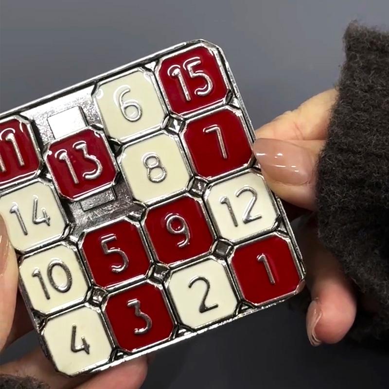 Digital Huarong Road Sliding Puzzle for Kids - Educational Brain Training Stress Relief Toy for Elementary Students To Kill Time