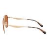 Coach Personalized Design Metal Aviator Style Sunglasses Unisex Couple Style Light Gold
