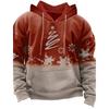 Men's Hooded Hoodies Christmas Theme Green Dog Graphic Sweatshirt Drawstring Long Sleeve Streetwear Tops Men's Clothing