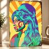 Amy Winehouse Pop Art Portret D Textuur Metaal Poster Aangepaste Muurkunst Blikbord Cadeau voor Mancave Badkamer Decoratie Kamer Huis