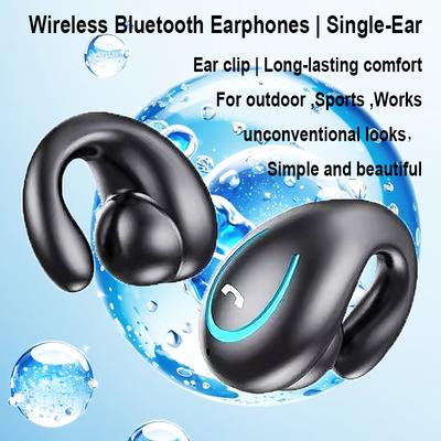 Bezdrátová sluchátka Bluetooth sluchátka s mikrofonem klipové do ucha sluchátka se vzduchovým vedením HD-Call HiFi Sport Outdoor sluchátka pro