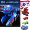 Elektrisches Dinosaurier-Transformationsauto mit LED-Lichtern und Soundeffekten