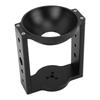 100mm Tripod Head Bowl Riser with 1 4in 3 8in Threaded Holes Aluminum Alloy Half Ball Flat to Bowl Adapter for Tripod