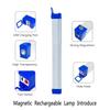 LED USB Rechargeable Lamp Tube Emergency Camping Light Magnetic Portable Lightinging Night Market Outdoor Vehicle Hard Strip