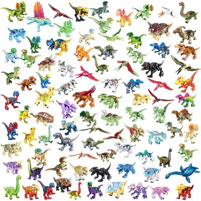 112 Styl 8szt/1Zestaw Klocki Dinozaury Zabawki Klocki Figurki Zabawki Prezent Urodzinowy Świąteczny dla Dzieci