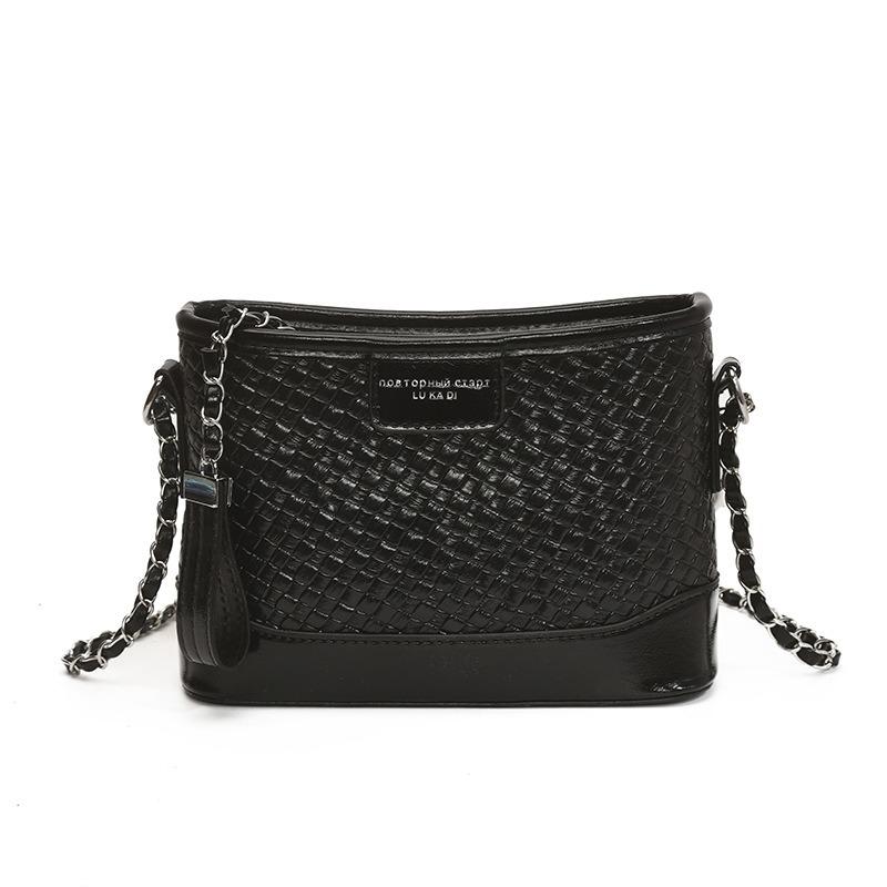 Modna wysokiej jakości teksturowana torebka pod pachę damska nowa szeroki pasek na ramię listonoszka tkana modna dojazdowa torebka na ramię