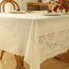 New American Hollow Lace Tablecloth American Country Rectangular Placemat Picnic Cloth Coffee Table Cloth