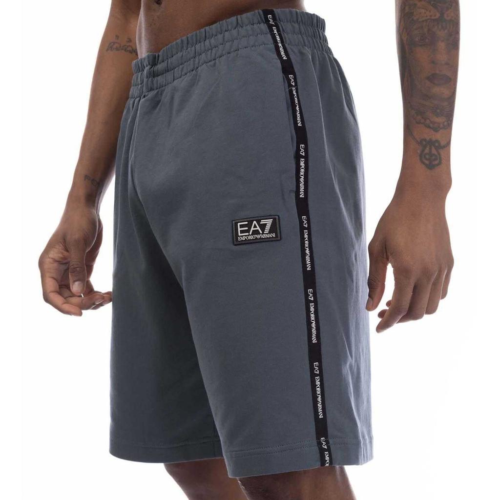 Emporio Armani Mens Logo Branded Tape Shorts