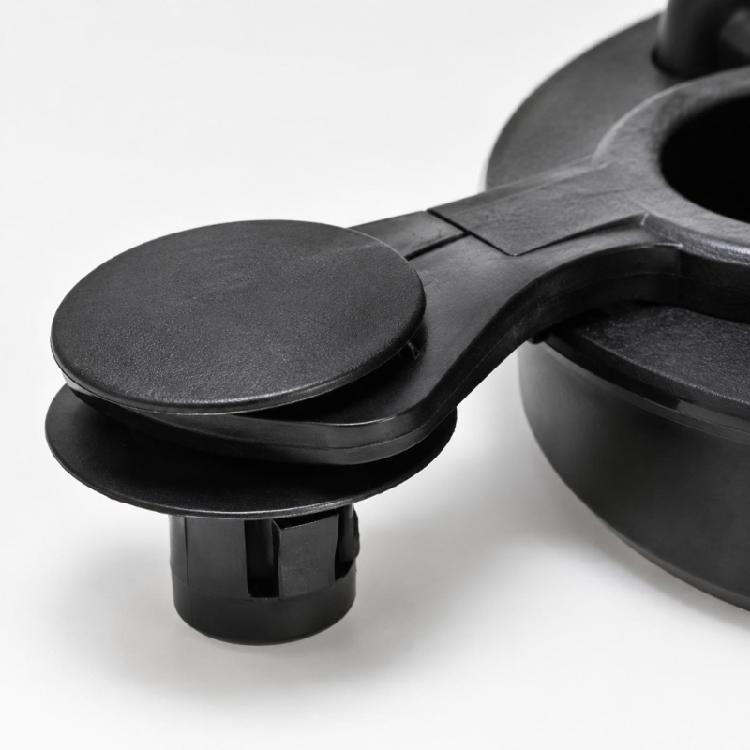 Molded-Grip Fuel Tank Cap 94564508, Tethered Replacement Closure with Integrated Flexible Seal and No Screwdriver or Wrench Required
