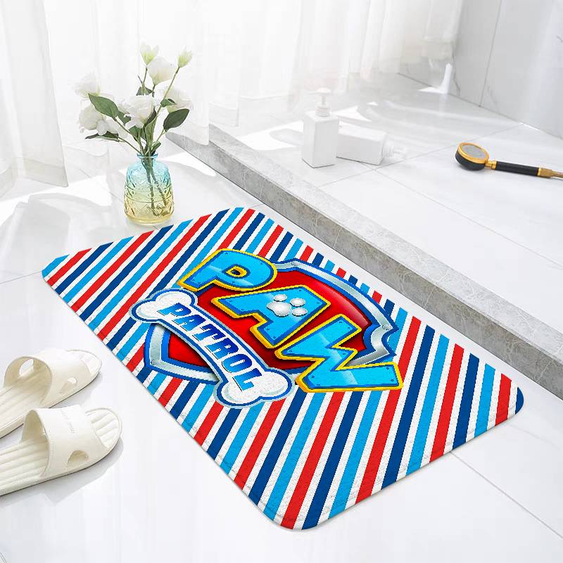 Anime P-Paw P-PatrolS Cute Floor Mats Laundry Rug Carpet For Living Room Decor Lounge Area Anti-slip Foot Mat Entrance Doormat