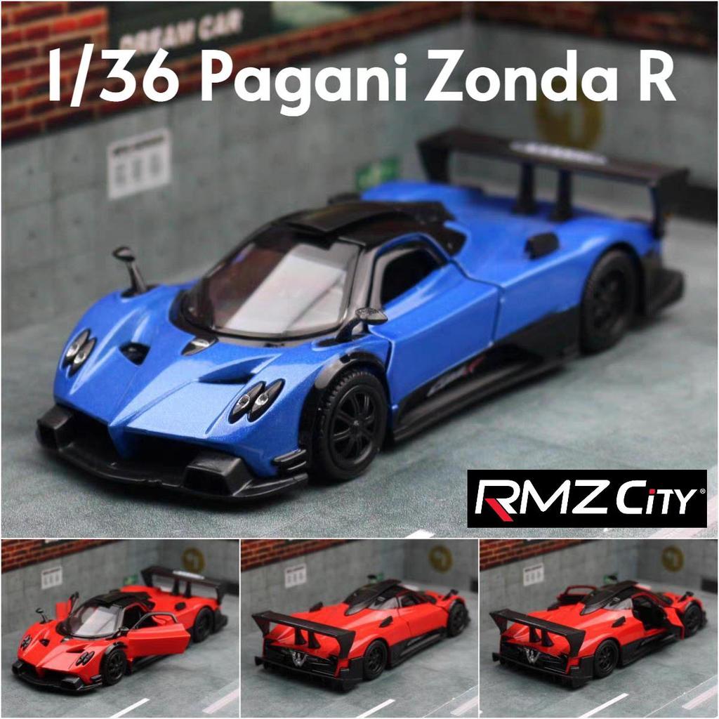 Pagani Zonda R Supercar 5 Inch Metal Car Simulation Diecast & Toy Vehicle RMZ City 1:36 Alloy Model Pull Back Car