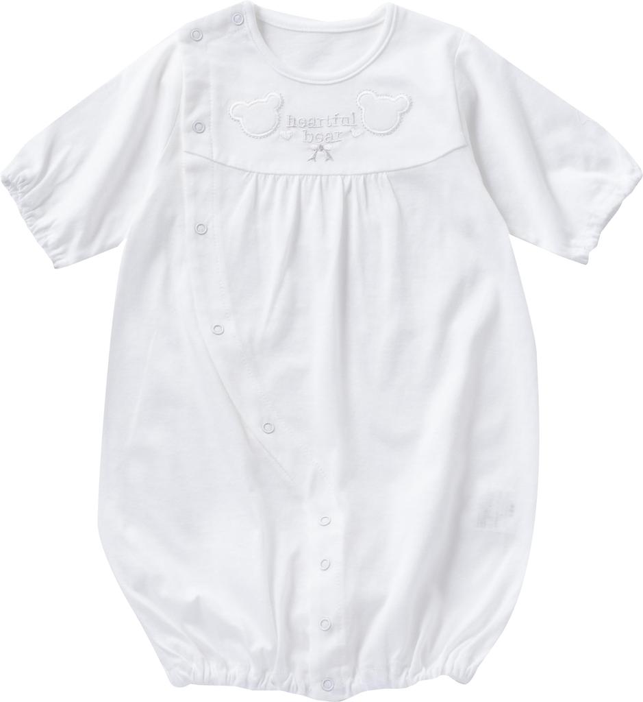 de White Bear All Snap Ceremony Baby Dress for Boys and Warm and Cool Baby Hospital Shrine Winter 31501 [Cream Coco] Two-Way [Crotch Replacement/2way]