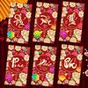 6PCS/Set Gold Foil Design Red Envelopes Lucky Cash Gift Envelopes  Year of The Sheep