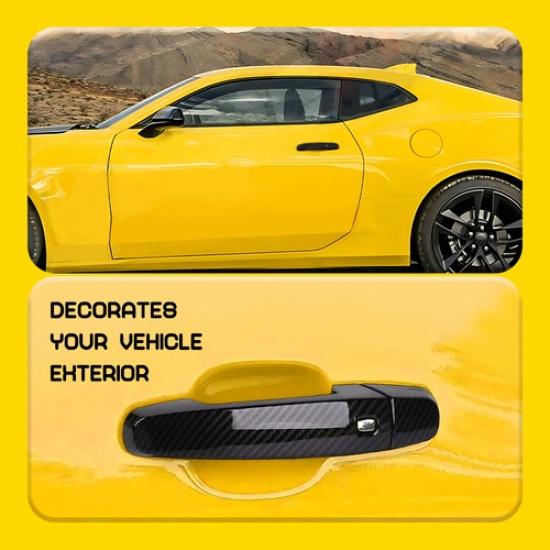 2 For Chevrolet Camaro 2016- Accessories Car Exterior Door Handle Cover Trim