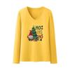 Christmas Trees Stickers On Clothes Winter Santa Claus Patch A-Level Washable Vinyl Diy Hoodies Tops Thermal Press Parches