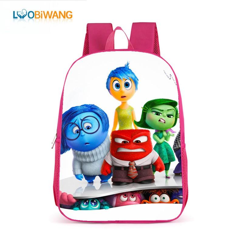 Inside Out 2 Kids School Backpack 17 Inch Oxford Fabric Bag Girls Boys Lightweight Anti-Theft Comfortable Student