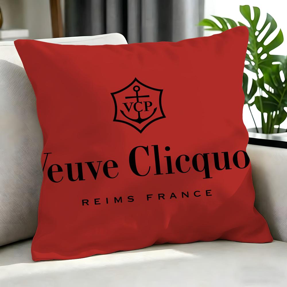 Merk Veuve Clicquot Kussenhoes Kussenhoes Set 4 Stuks 50X50 45X45 40X40 Kussensloop Decoratief Bank Huisdecoratie Peach skin 30*30(CM)-1Pcs