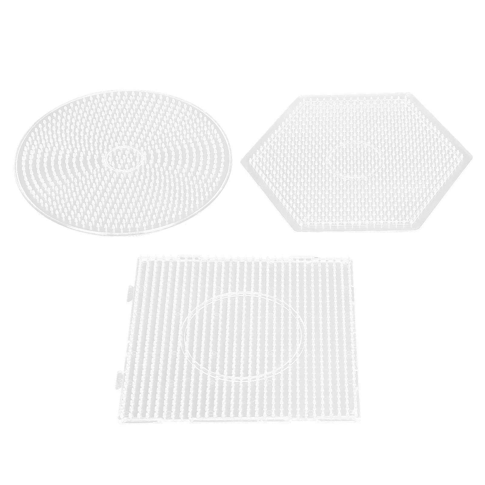 

3 шт. Пластиковые бусины доски предохранительные доски детские шаблоны для поделок квадратные круглые шестигранные 5 мм большие