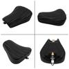 For Harley Sportster 48 XL1200X 72 XL1200V 10-15 Motorcycle Front Driver Seat Cushion Black PU Leather Stitch Pad Accessories
