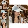 Stylish Korean Ins Polka Dot Denim Cap With Adjustable Fit Perfect For Spring Outdoor