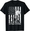 Vietnam Veteran Cool American Flag Military Army Soldier T-Shirt