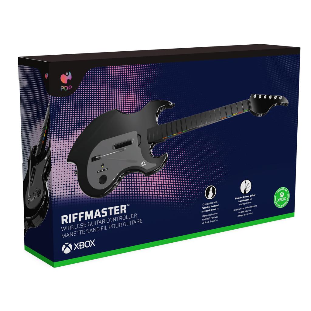PDP RiffMaster Wireless Guitar Controller Foldable for Fortnite Festival/Rock Band 4 Xbox Series X/S Xbox One/PC Officially Licensed Xbox Product