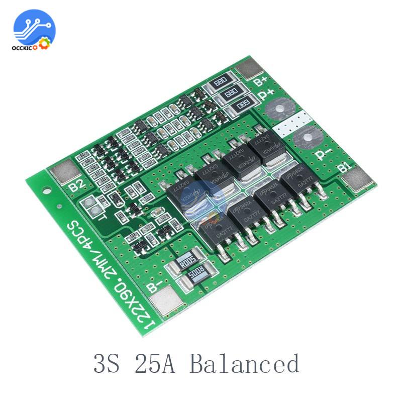 BMS 3S 4S 40A 60A Li-ion Lithium Battery Charger Protection Board 18650 For Drill Motor 11.1V 12.6V/14.8V 16.8V Enhance Balance