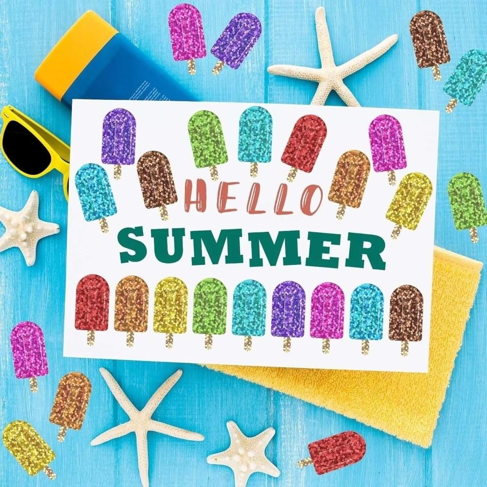 500pcs/Roll Self-adhesive Gift Wrapping Label Glittering Colorful Creative Scrapbook Stationery Sticker Motivational