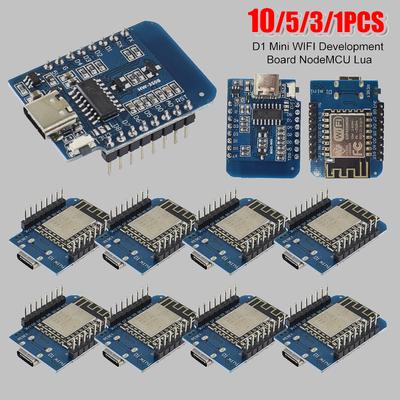 1-10PCS D1 Mini TYPE-C ESP8266 ESP-12F CH340 D1 Module WiFi D1 Mini NodeMcu Lua Iot Development Board 3.3V Met Pins For Arduino