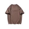 New Summer Retro Three-dimensional Steel Stamp Short-sleeved T-shirt Men's Loose Round Neck Half-sleeved Top