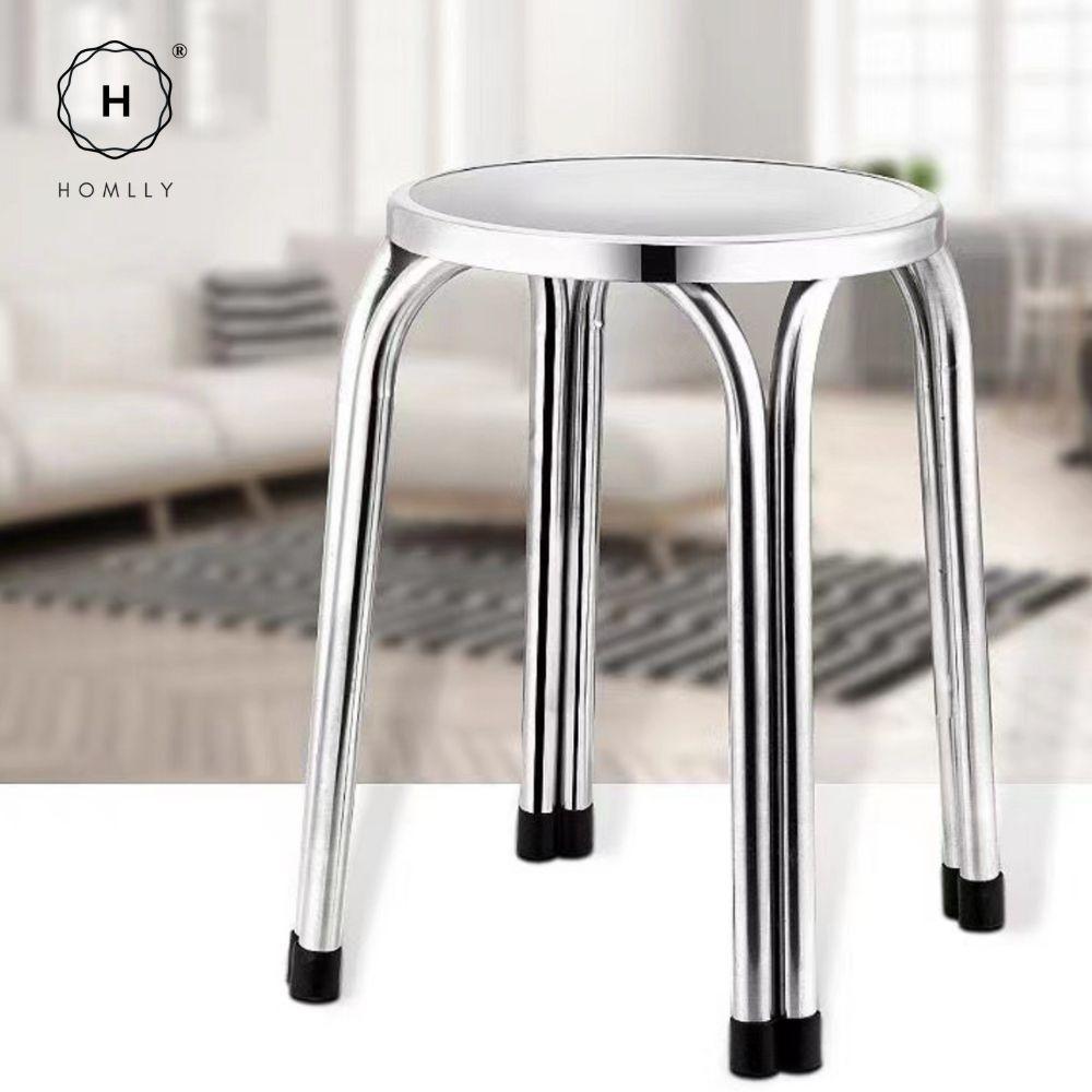 Homlly Tonii Stainless Steel Doctor Stool (Various Heights Available)