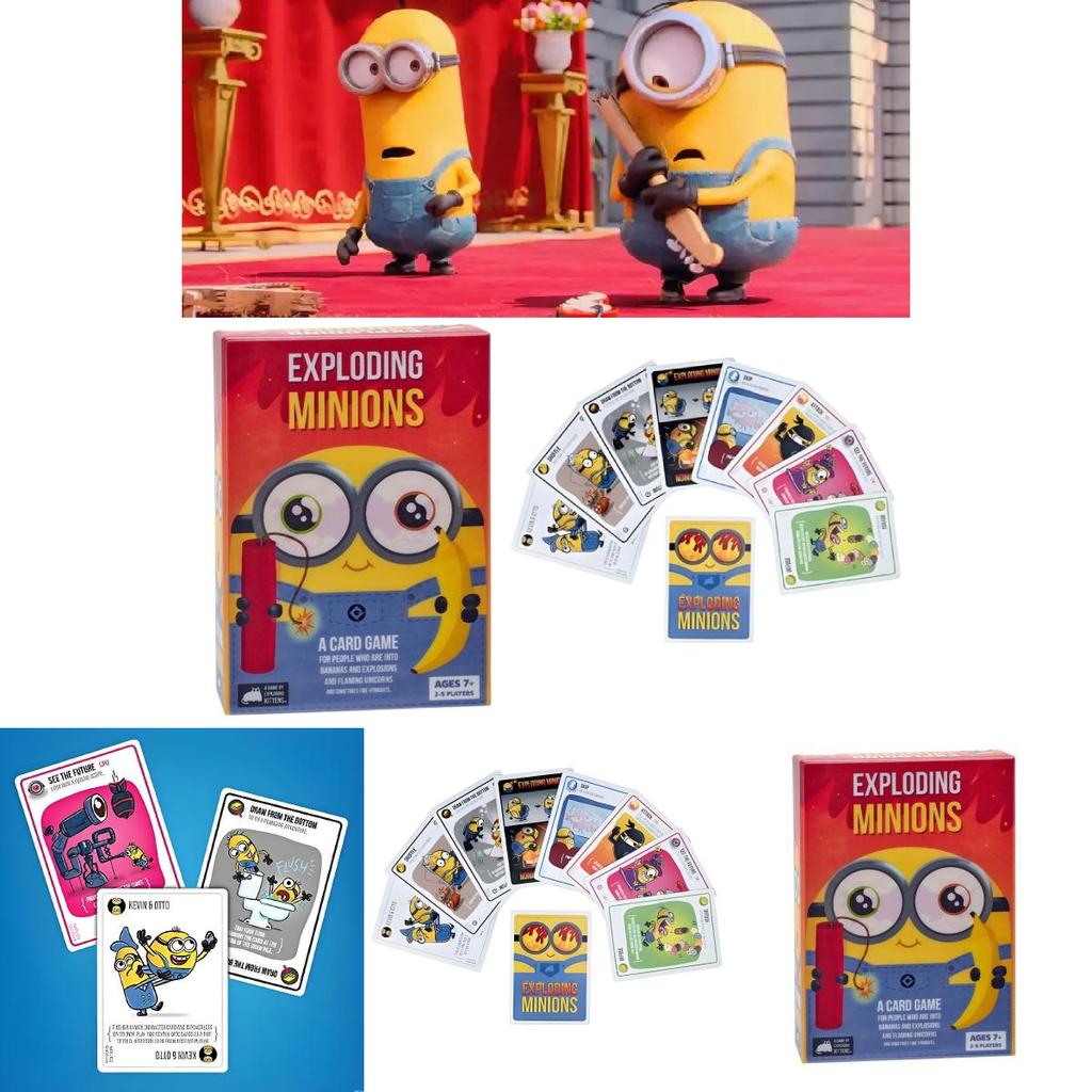 Exploding Minions Card Game With Interactive Fun For Family And Friends