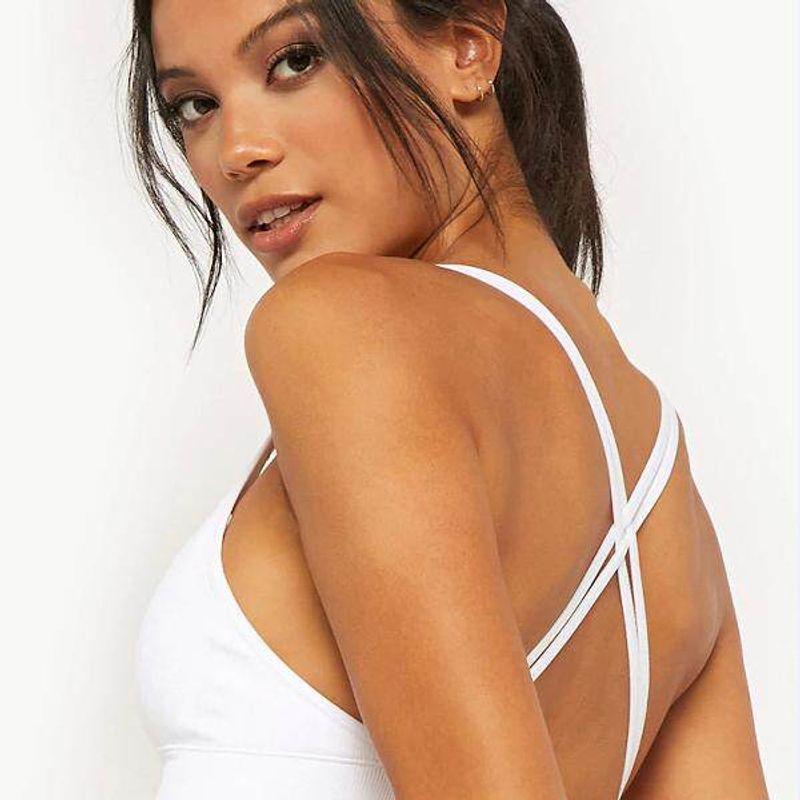 Fashion Thin Strap Beauty Back Exercise Underwear Women's Rib Sexy Pilates Running Breathable Fitness Vest Yoga Bra