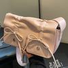 Crossbody Single Shoulder Bag Ballet Bow Tote Bag Armpit Bag Pu Material Bag