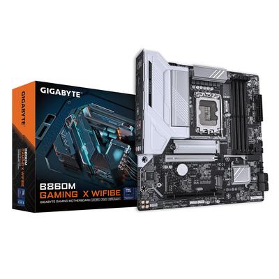 Placă de bază GIGABYTE B860M GAMING X WIFI6E Intel MicroATX pentru PC-uri Mici - (MB6667)