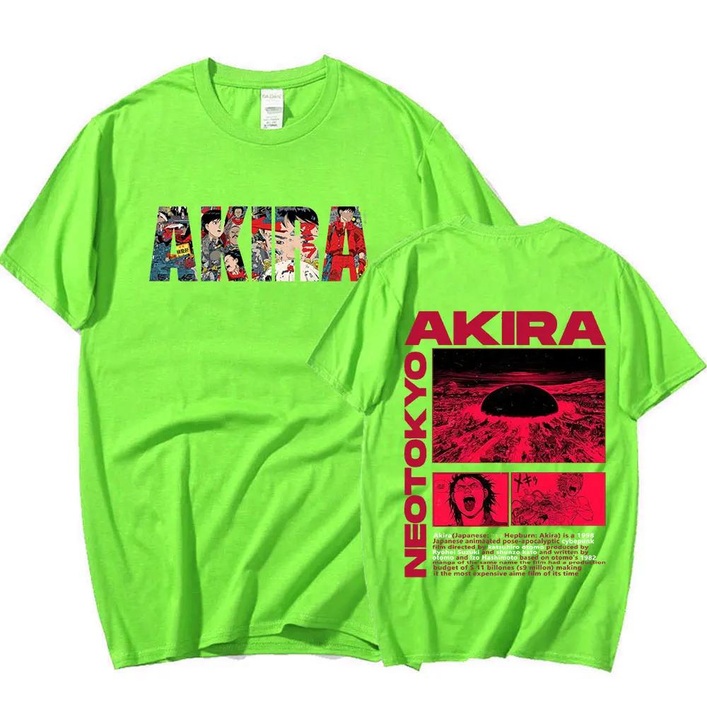 Japanese Anime T-shirt Movie Science Fiction Manga Kaneda Shotaro Casual Fashion Men's Short Sleeve T-shirt 100% Cotton T-shirt