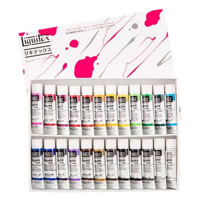 Liquitex Acrylic Paint Color Regular Type 24 Color Set Mixing 20ml (No. 6)