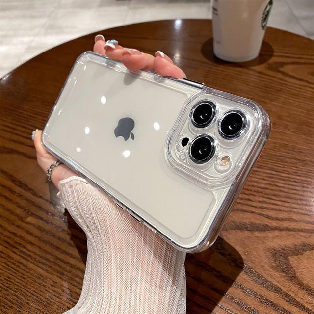 Transaprent Acrylic Soft Phone Case For Iphone 13 Pro Max 11 12 Xs Max X Xr 7 8 Plus 13pro 11 Shockproof Bumper Clear Back Cover