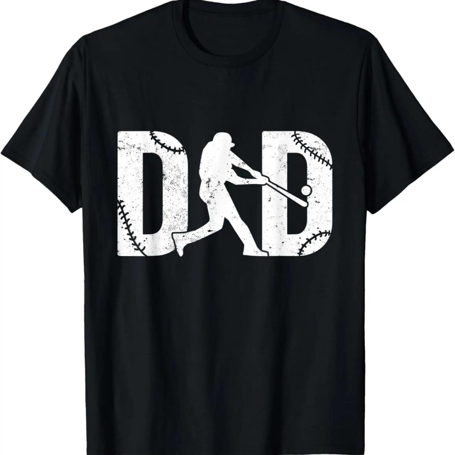Mens Baseball Dad Player T-Shirt XXXXXL чёрный