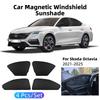 Auto Front Hinten Seite Magnetischer Windschutzscheiben-Sonnenschutz für Skoda Octavia -2025 Sonnenschutz Vorhang Abdeckung Auto Zubehör