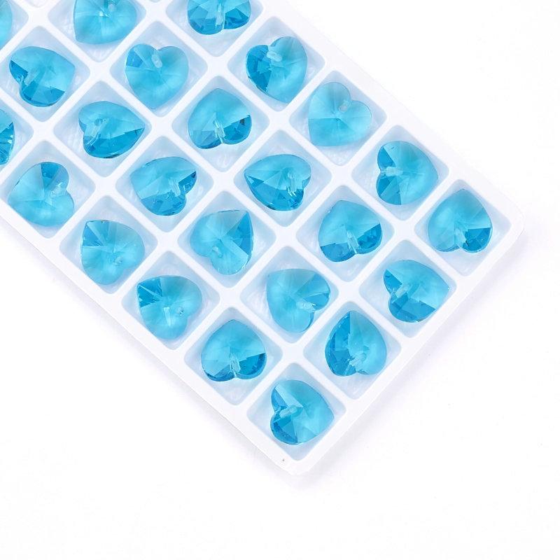 Best Quality 14mm 28pcs/pack 6228 Heart Pendant Austria Charms Crystal Heart Beads Gems for Jewelry Accessories Earring Making