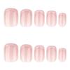 Simple French Rose Pink Short Square Wearable Nails - Hot Selling Manicure Fake Nails