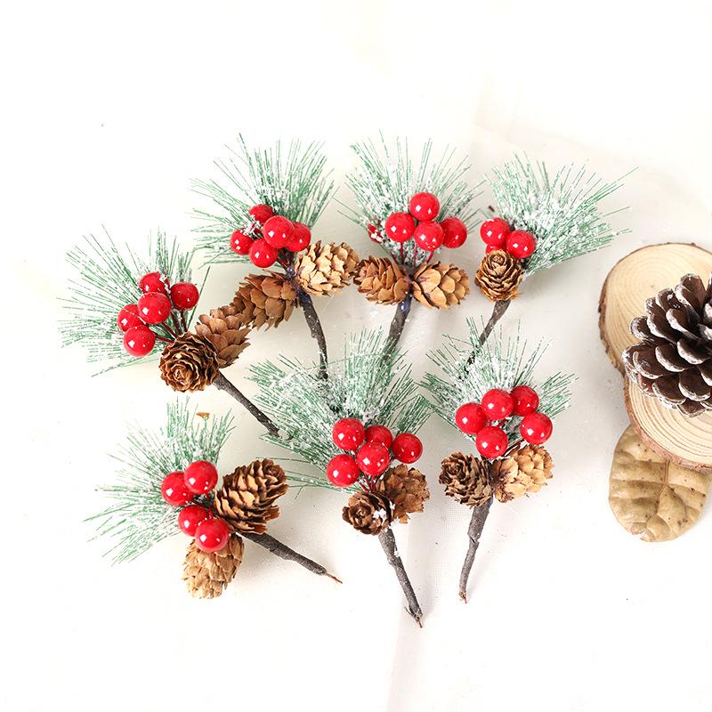 Festive Pine & Berry Cone Inserts: DIY Gift Box Accessories